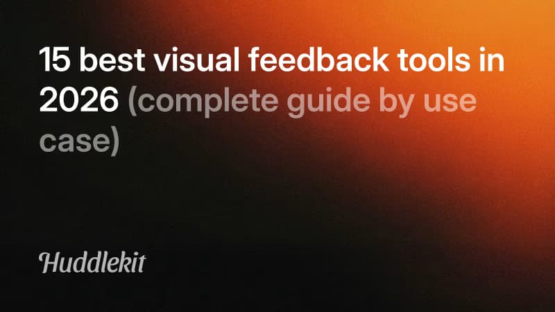 Cover image for 15 best visual feedback tools in 2026 (complete guide by use case)